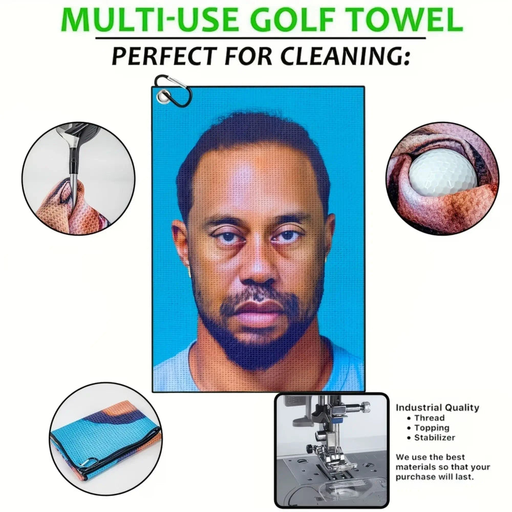 Tiger Microfiber Golf Towel