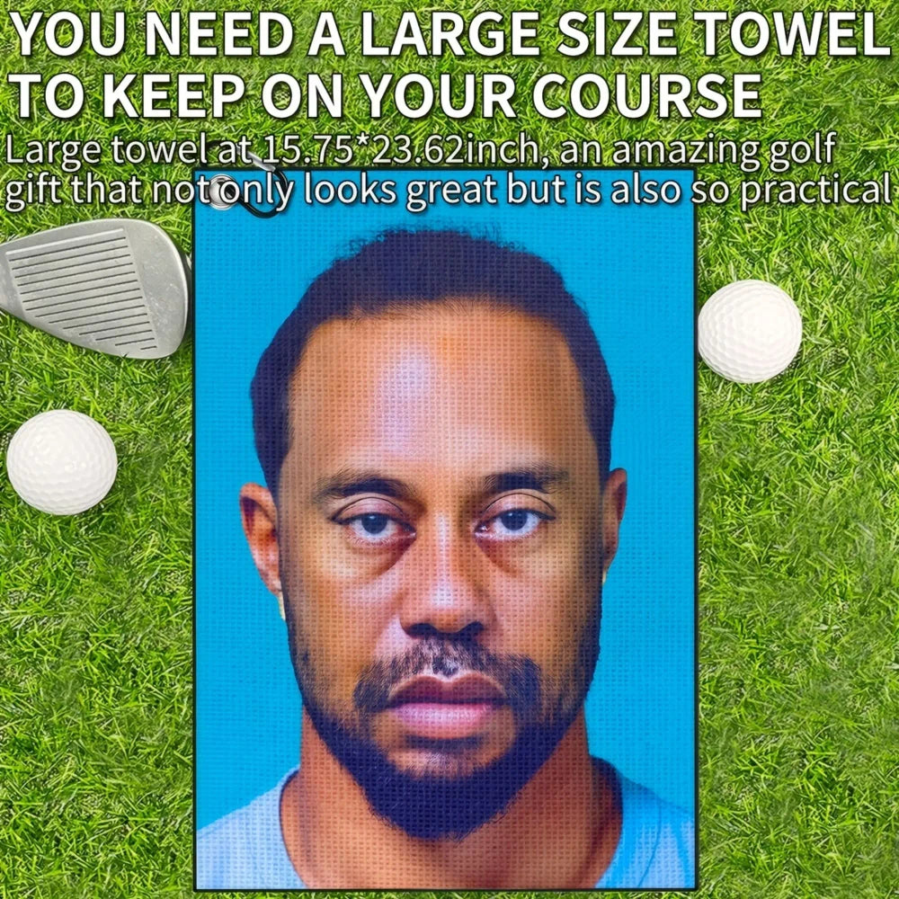 Tiger Microfiber Golf Towel