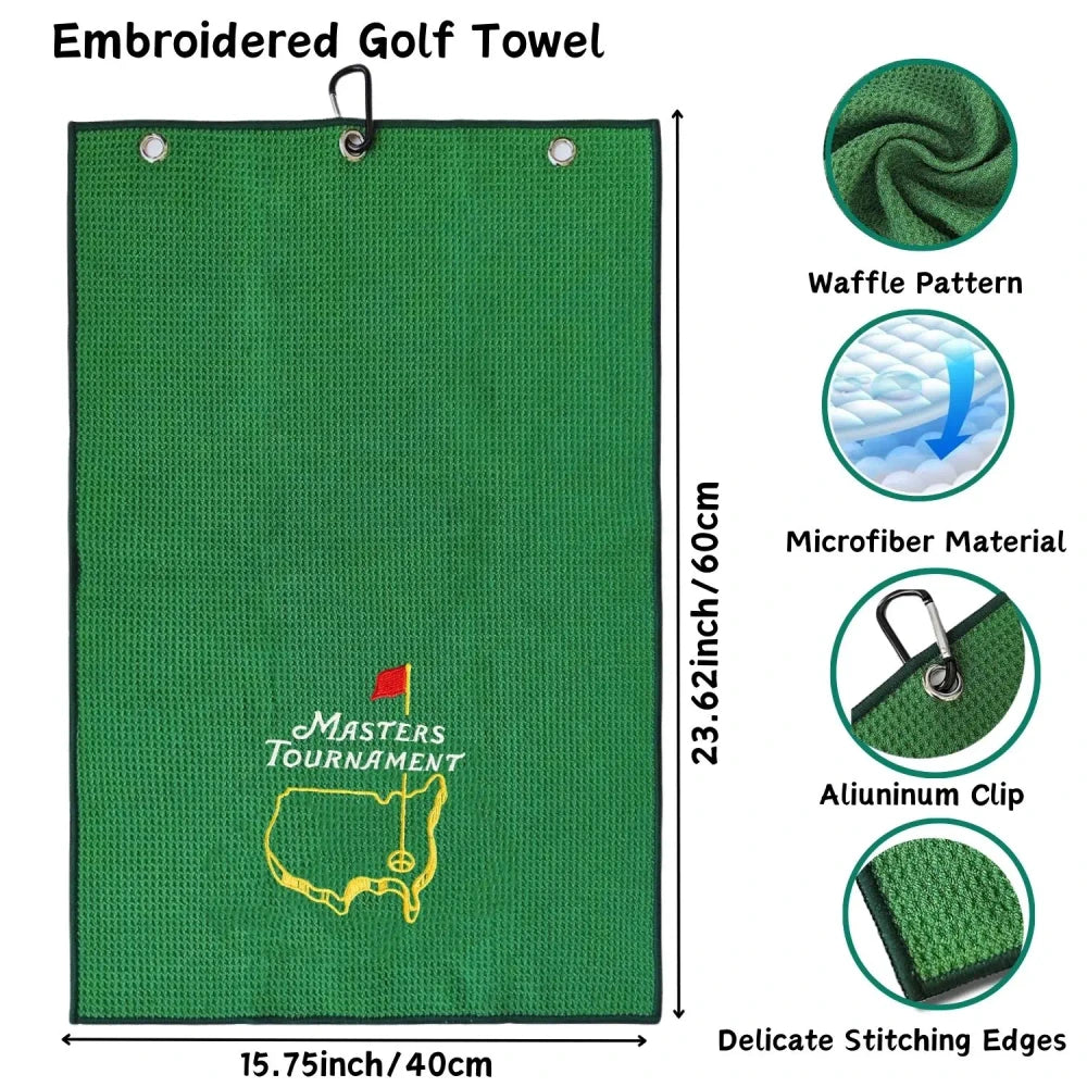 Embroidered Microfiber Golf Towel