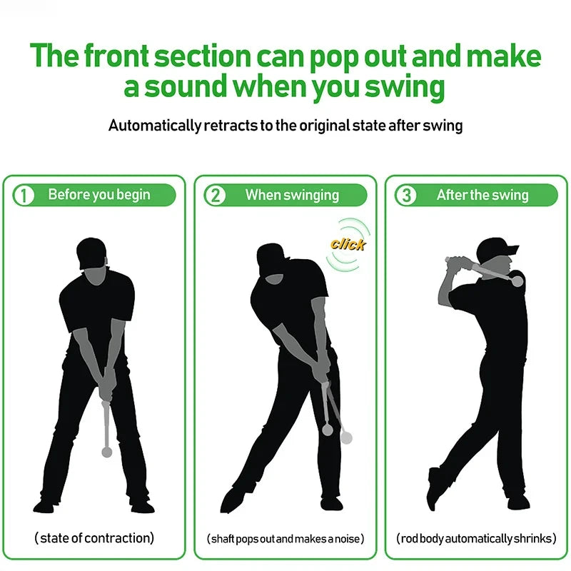Retractable Golf Swing Trainer