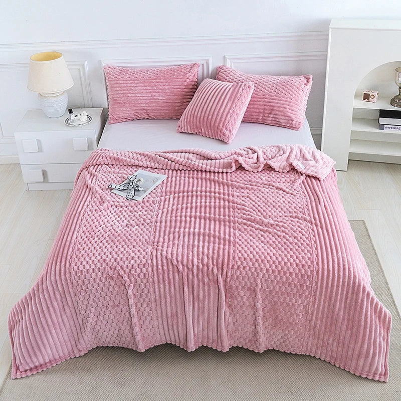 Sherpa Fleece Throw Blanket