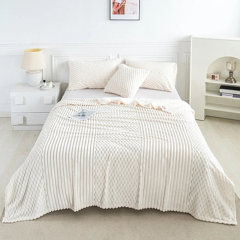 Sherpa Fleece Throw Blanket