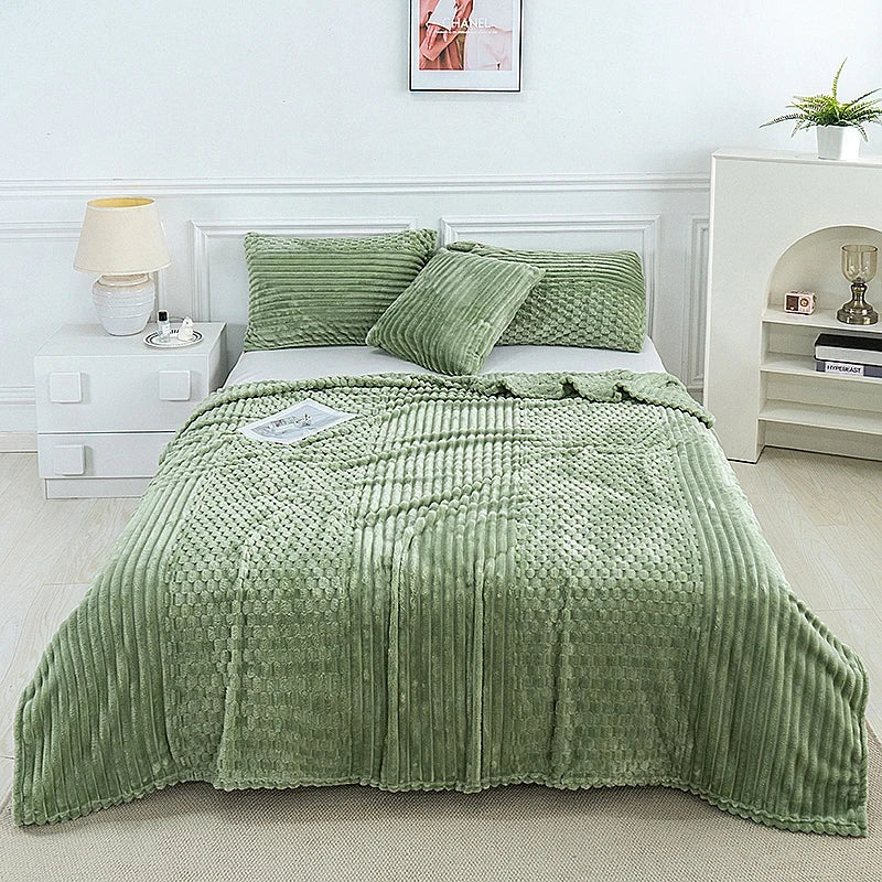 Sherpa Fleece Throw Blanket