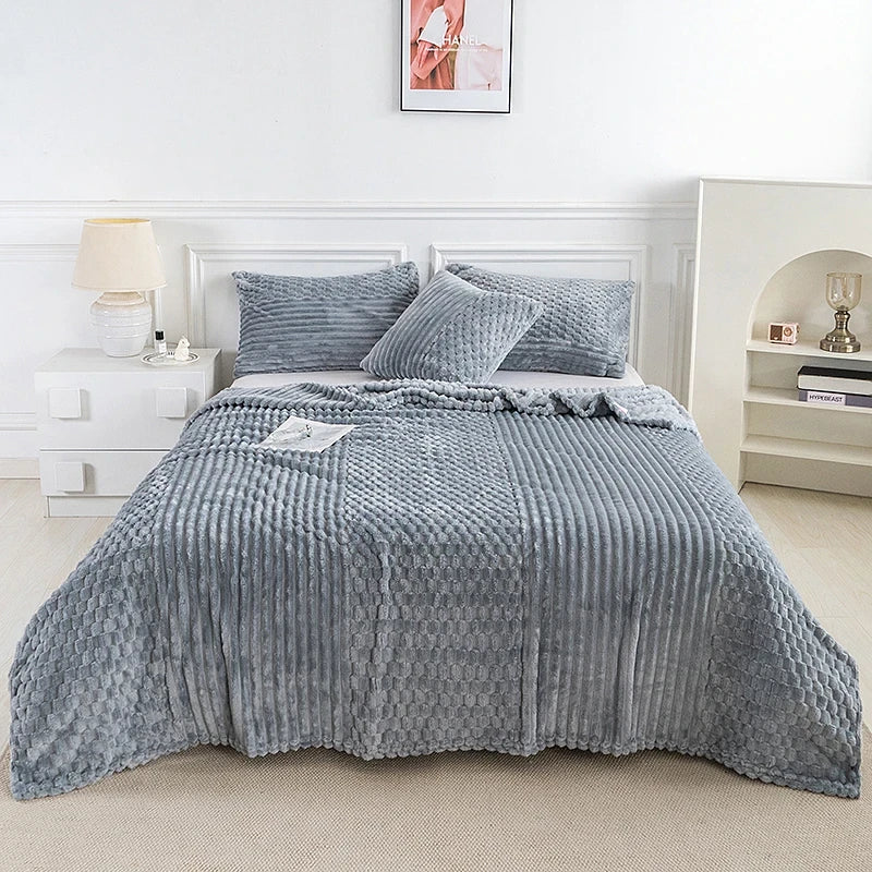 Sherpa Fleece Throw Blanket