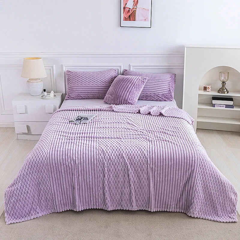 Sherpa Fleece Throw Blanket