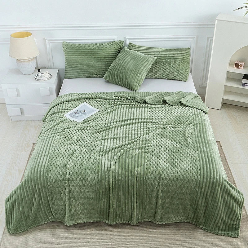 Sherpa Fleece Throw Blanket