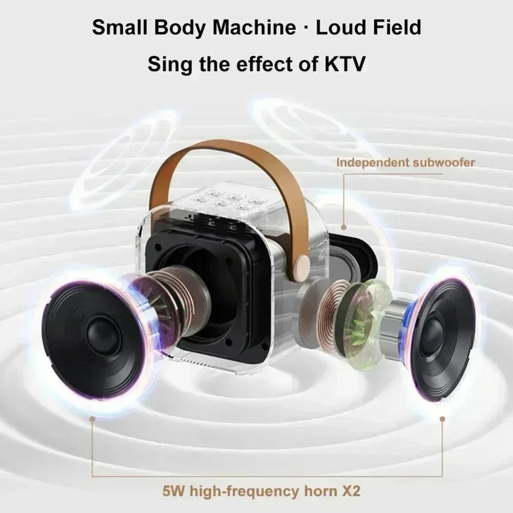 Portable Bluetooth Karaoke Microphone Speaker