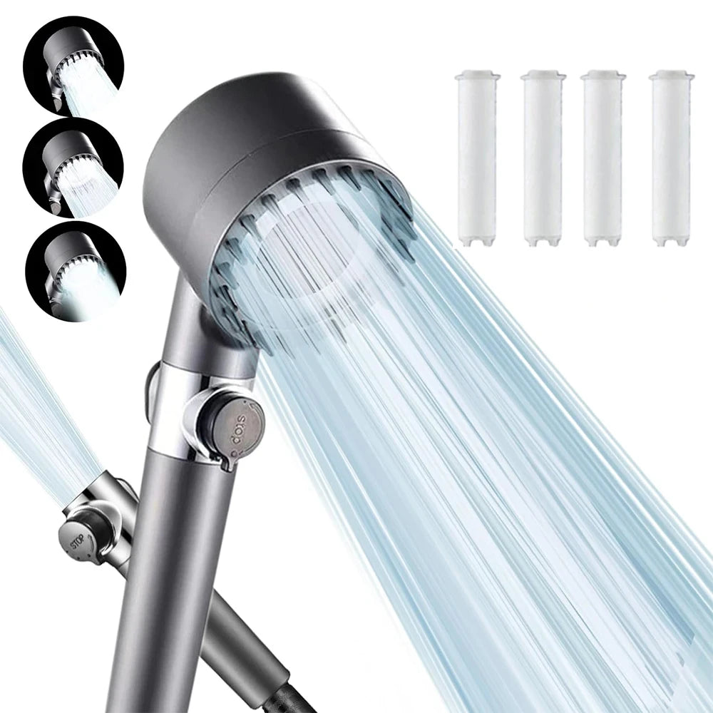 Three Mode High Pressure Handheld Shower Head