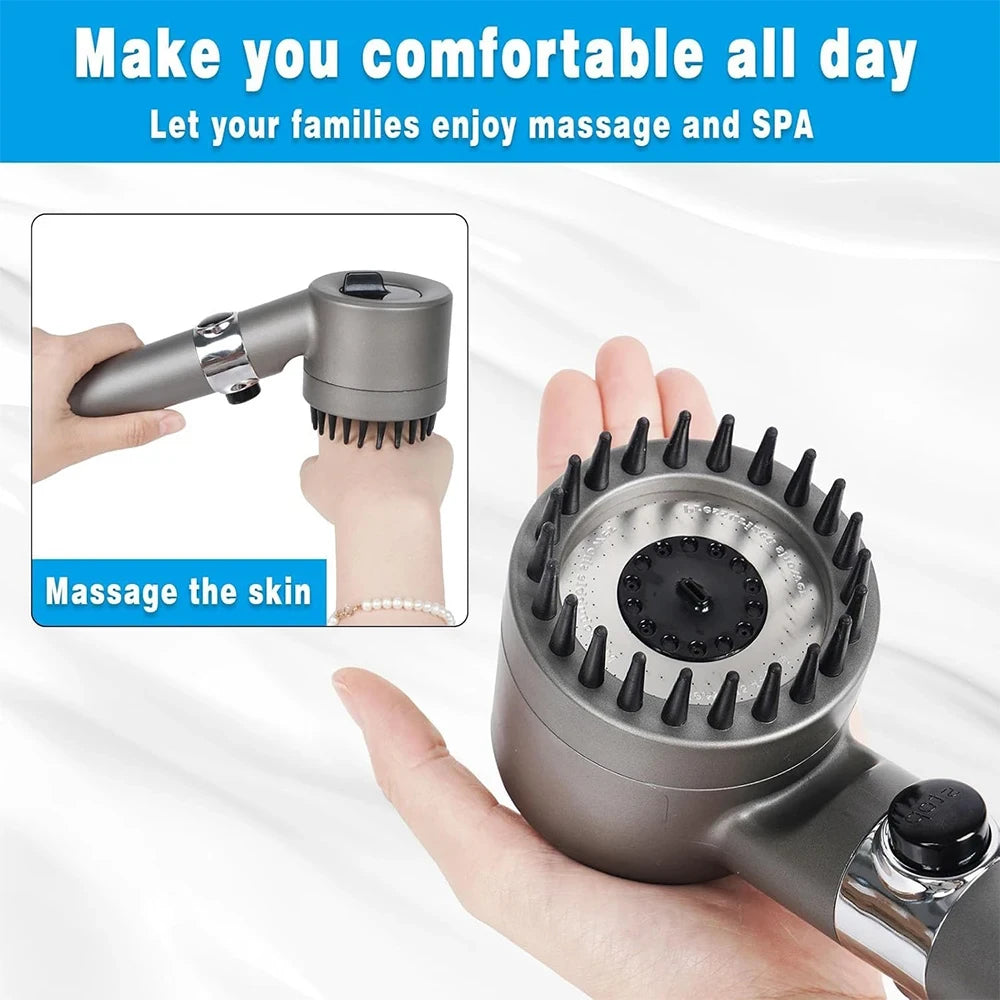 Three Mode High Pressure Handheld Shower Head