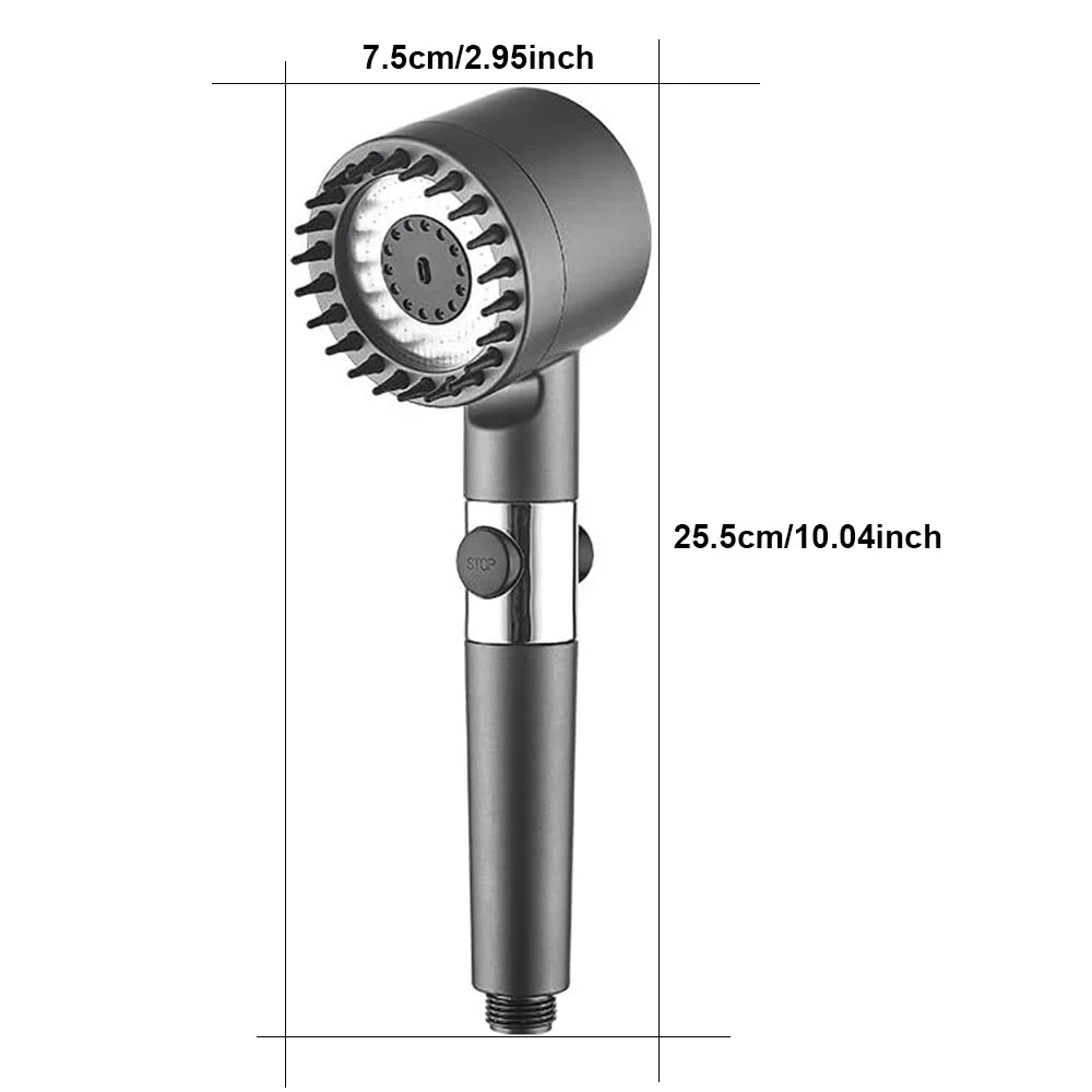 Three Mode High Pressure Handheld Shower Head