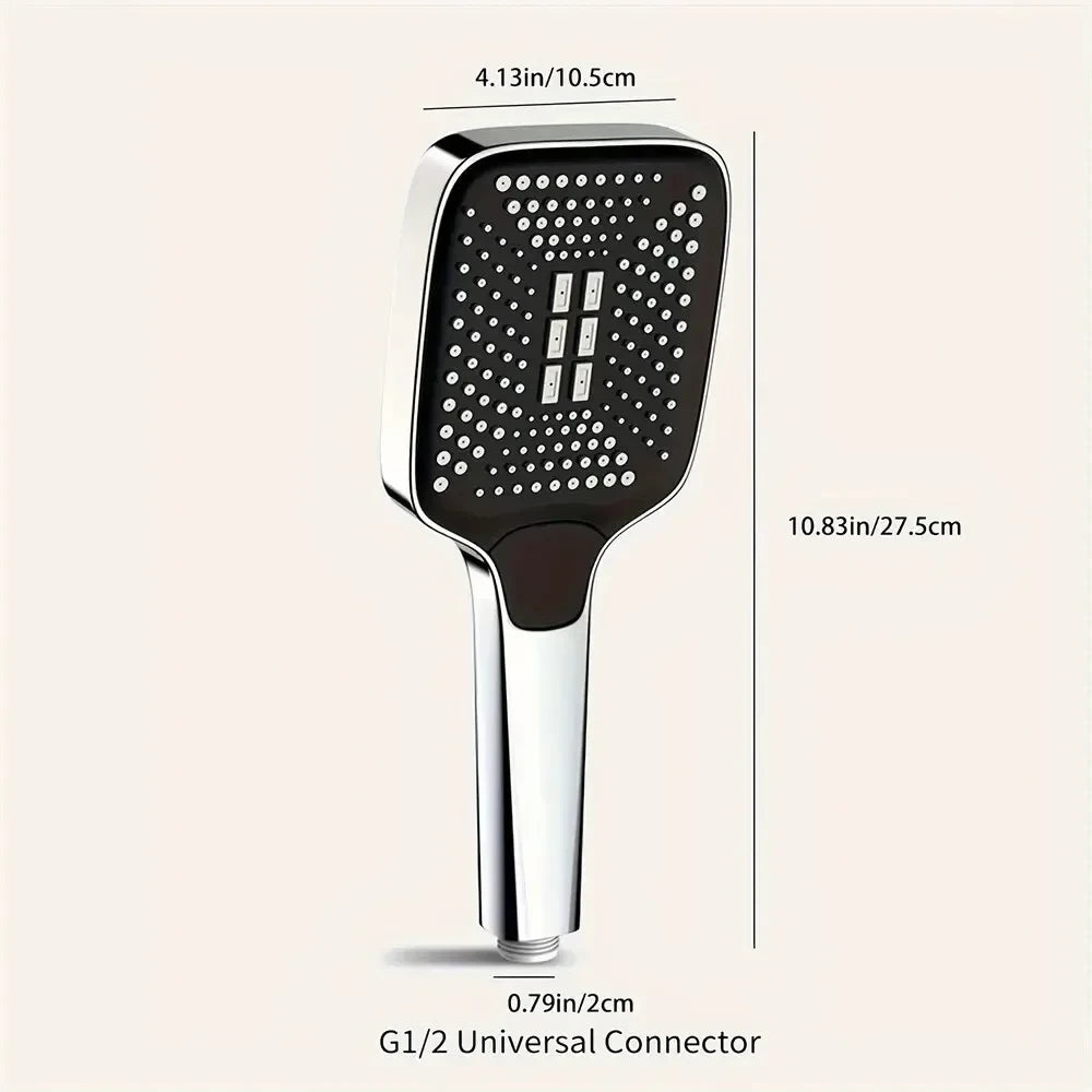 Adjustable Three-Mode High-Pressure Showerhead
