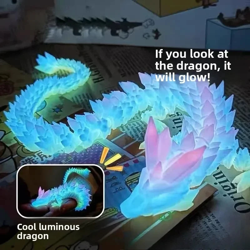 Luminous Articulated Dragon Figurine