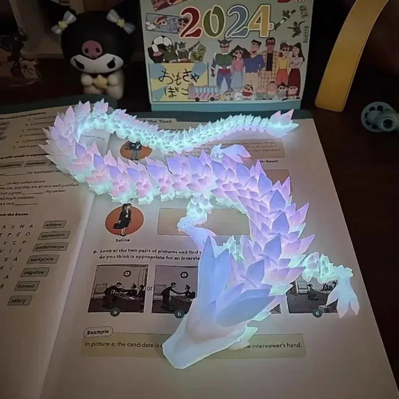Luminous Articulated Dragon Figurine