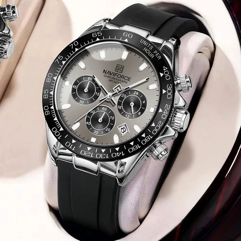 Naviforce Silicone Chronograph Watch