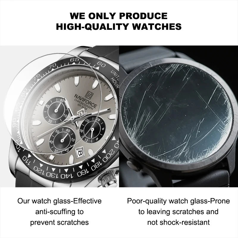 Naviforce Silicone Chronograph Watch